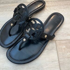 Tory Burch Black Thong Sandals